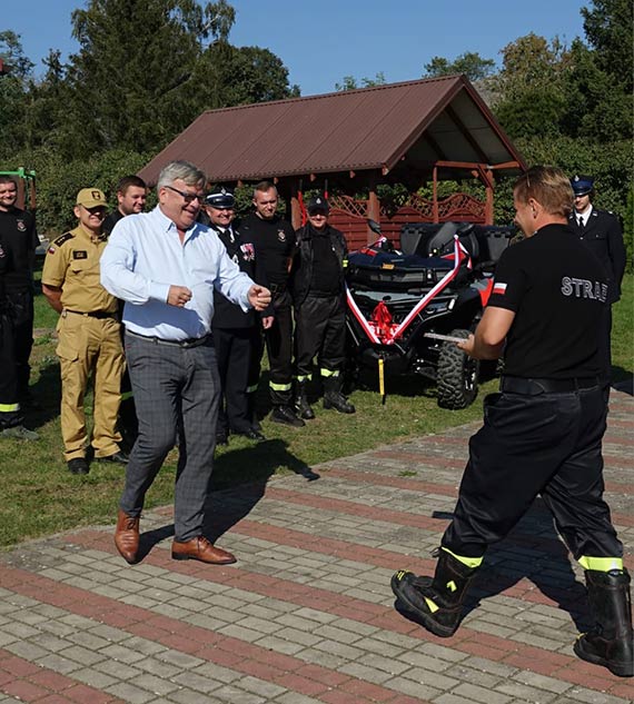 OSP Skoszewo z nowym pojazdem ATV 4X4