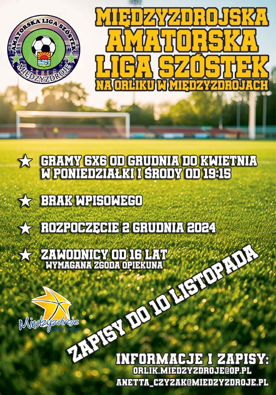 Midzyzdrojska Amatorska Liga Szstek – zapisy do 10 listopada!