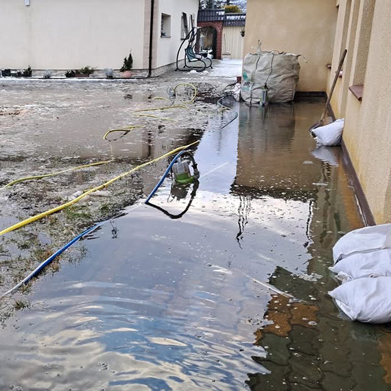 Zalania i dziaania stray poarnej w powiecie kamieskim