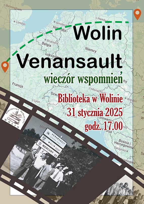 Wolin - Venansault - wieczr wspomnie w Bibliotece w Wolinie