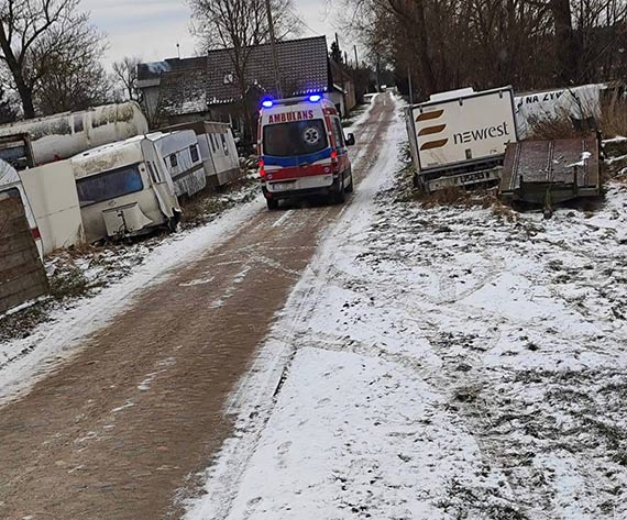 Potrcenie przez cignik w Ugorach – interwencja sub ratunkowych