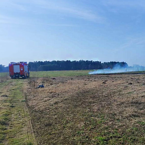 Poar trawy w Ugorach – szybka interwencja straakw