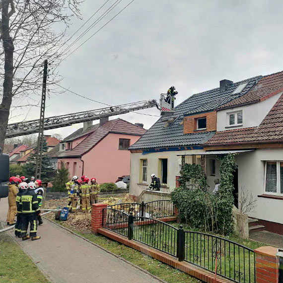 Poar domu bliniaczego przy ulicy Szczeciskiej w Kamieniu Pomorskim