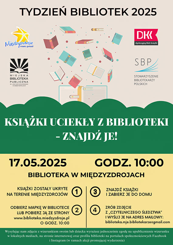 „Ksiki ucieky z biblioteki – znajd je!”