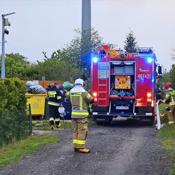 Pożar altanki w Kamieniu Pomorskim. Nie żyje mężczyzna