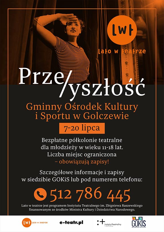 Ruszają bezpłatne półkolonie teatralne „Prze/yszłość” w Golczewie! Liczba miejsc ograniczona!