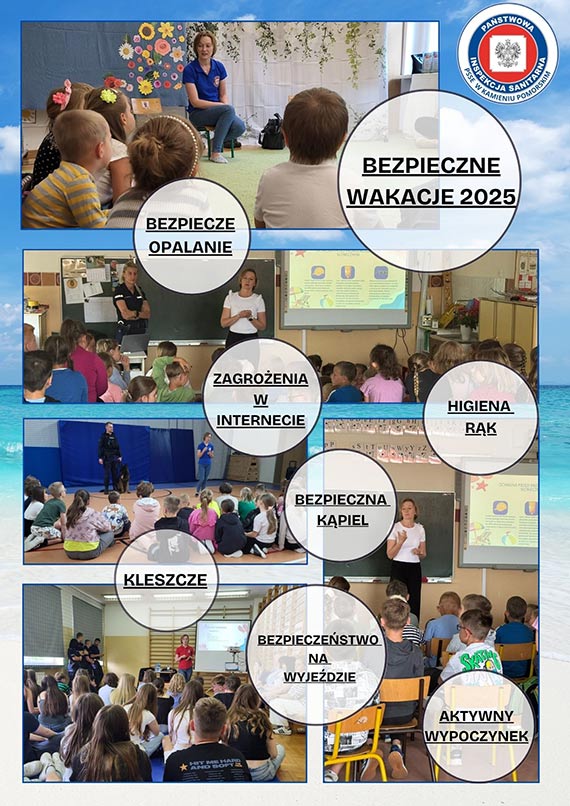 Działania edukacyjne w ramach akcji Bezpieczne wakacje