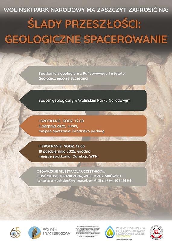 Woliski Park Narodowy zaprasza na Spacer Geologiczny pt. “lady przeszoci : Geologiczne spacerowanie”
