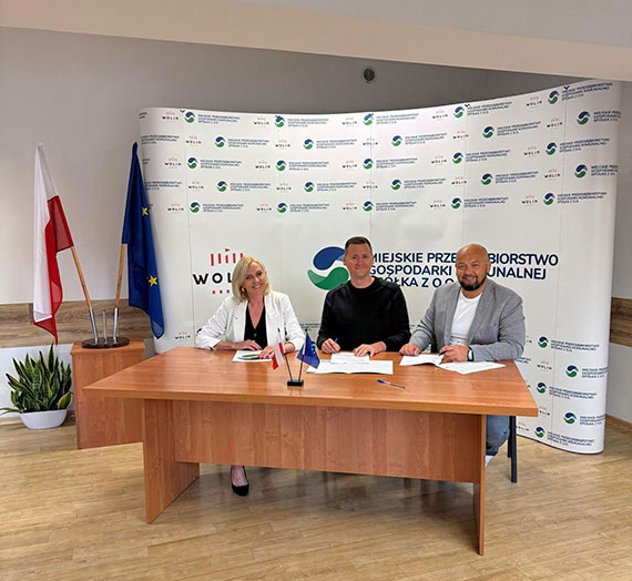 Modernizujemy Oczyszczalni ciekw w miejscowoci Piaski Wielkie.  Umowa z wykonawc podpisana!
