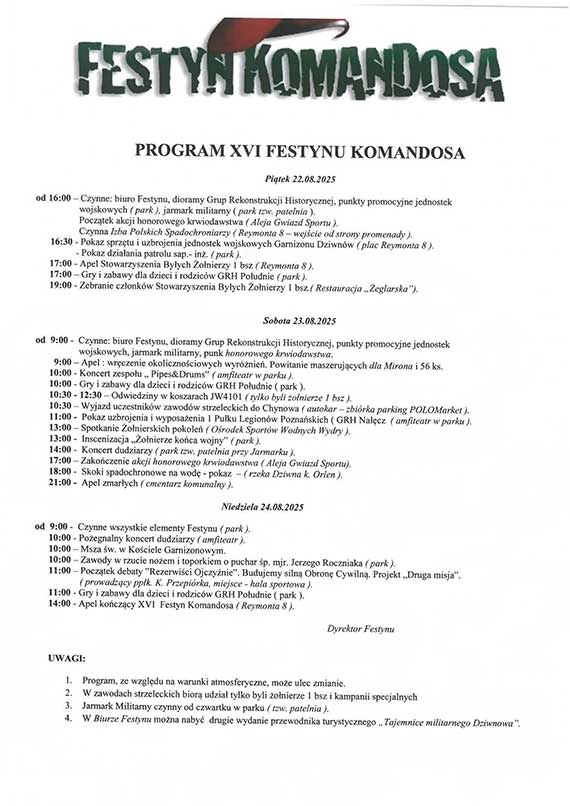 Przed nami kolejny wyjątkowy tydzień w gminie Dziwnów!