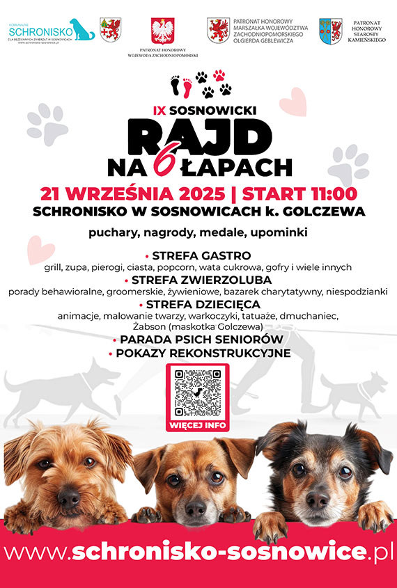 IX Sosnowicki Rajd na 6 apach ju 21 wrzenia. Biegacze i psiaki spotkaj si w Sosnowicach