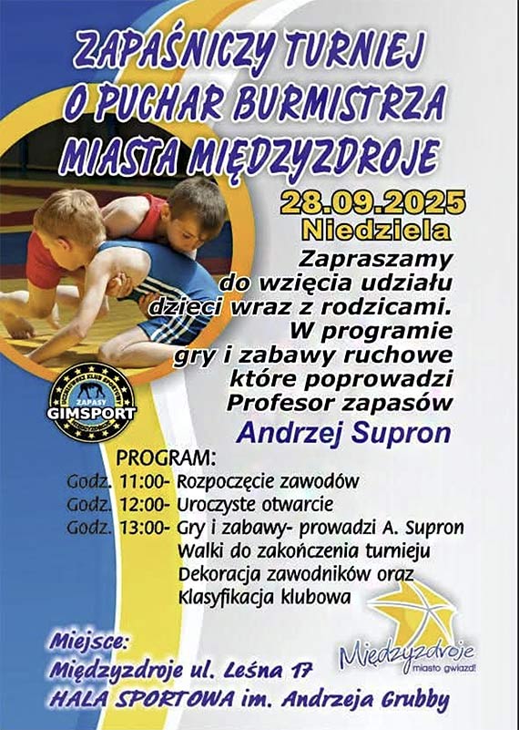 Zapaśniczy Turniej o Puchar Burmistrza Miasta Międzyzdroje już w niedzielę!