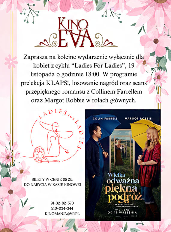 Wieczr tylko dla kobiet! Kino Eva zaprasza na „Ladies For Ladies” z filmem, ktry poruszy kad dusz