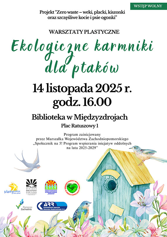 Ekologiczne karmniki dla ptaków - warsztaty w Międzyzdrojach