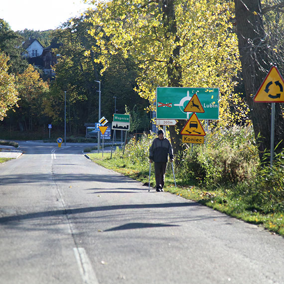 Brakujcy odcinek bezpieczestwa midzy Wapnic a Wickiem