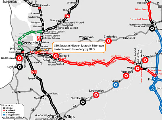 Ostatni odcinek S10 na Pomorzu Zachodnim z wnioskiem o budow