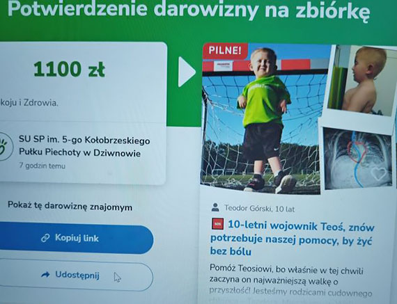 Uczniowie SP w Dziwnowie pomogli chorym ch�opcom. Ponad 2,2 tys. z� trafi�o na Siepomaga