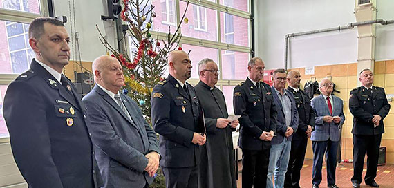 Uroczysta wigilia w KP PSP w Kamieniu Pomorskim