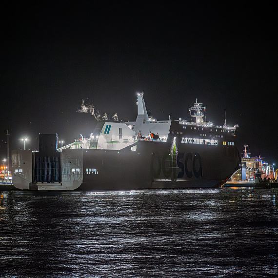 Jantar Unity w drodze do Szczecina. Pr�by w �winouj�ciu przed uroczysto�ciami