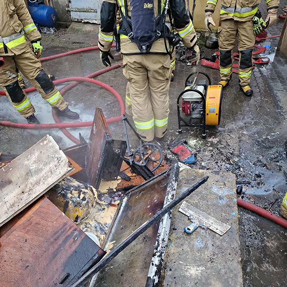 Po�ar kot�owni w Gadomiu. Ewakuowano mieszka�c�w