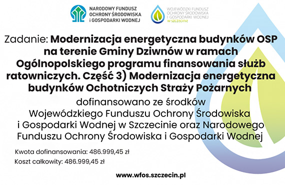 Modernizacja energetyczna budynk�w OSP na terenie Gminy Dziwn�w
