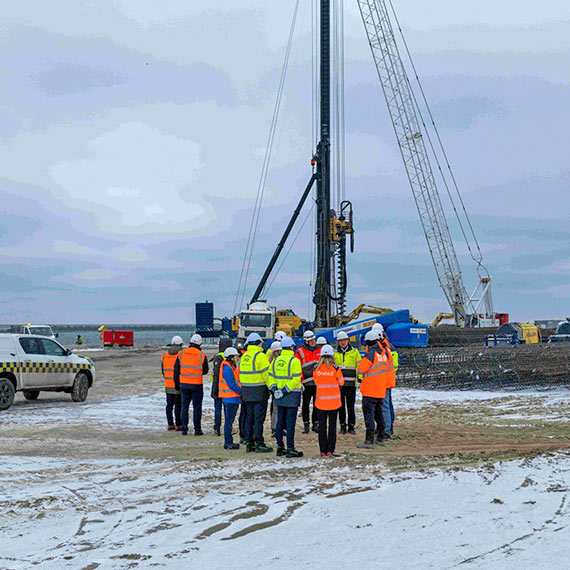 Z wizyt� na placu budowy – zesp� Baltica 2 na terenie terminalu T5 w Gda�sku