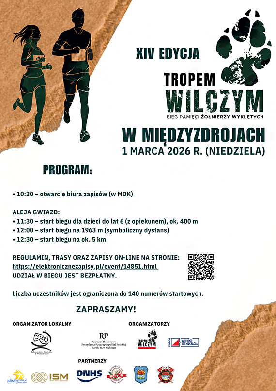 1 marca 2026 roku na Alei Gwiazd w Mi�dzyzdrojach odb�dzie si� wyj�tkowe wydarzenie – Bieg Tropem Wilczym.