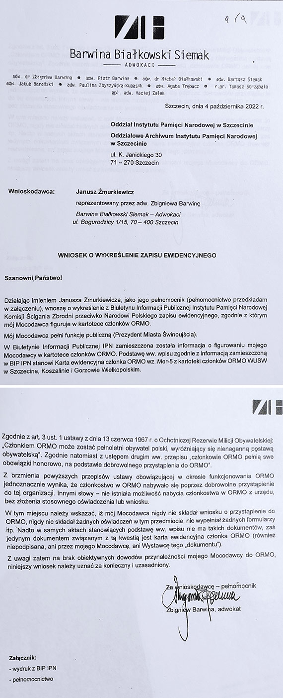 �murkiewicz i „��ta karta” ewidencyjna cz�onka ORMO. Dokument, kt�ry mia� znikn��, dzi� potwierdzony i prawdziwy. Zobacz film!