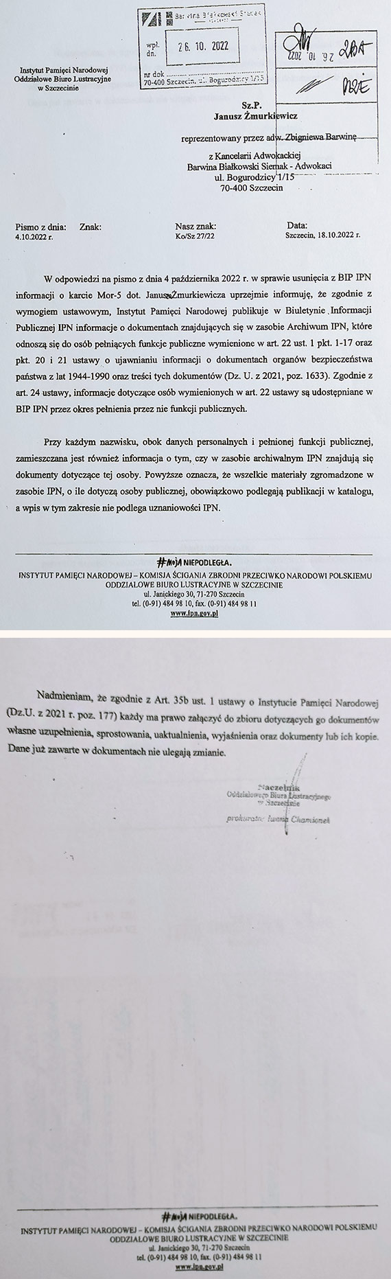  �murkiewicz i „��ta karta” ewidencyjna cz�onka ORMO. Dokument, kt�ry mia� znikn��, dzi� potwierdzony i prawdziwy. Zobacz film!