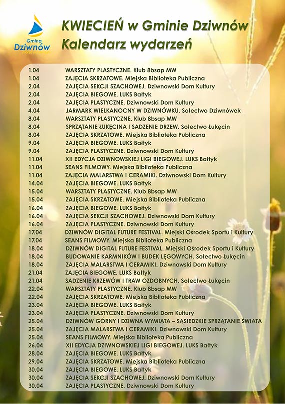 Kwiecie� w�Gminie Dziwn�w
