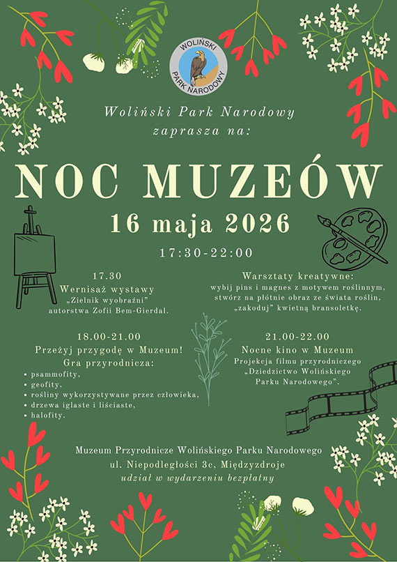 Noc Muze�w w Mi�dzyzdrojach. Woli�ski Park Narodowy zaprasza na wiecz�r pe�en natury i sztuki