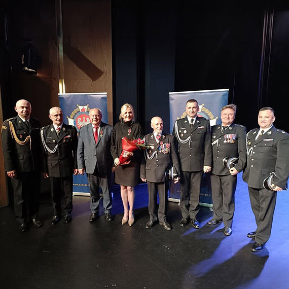 Medal za bezpieczeństwo dla burmistrz Wolina. Wyróżnienie podczas jubileuszowej gali OSP
