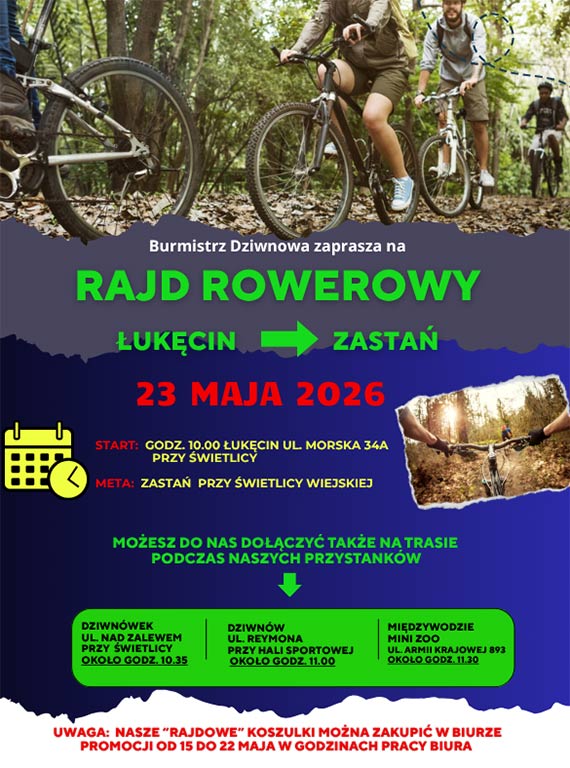 Burmistrz Dziwnowa zaprasza na III edycję Rajdu Rowerowego