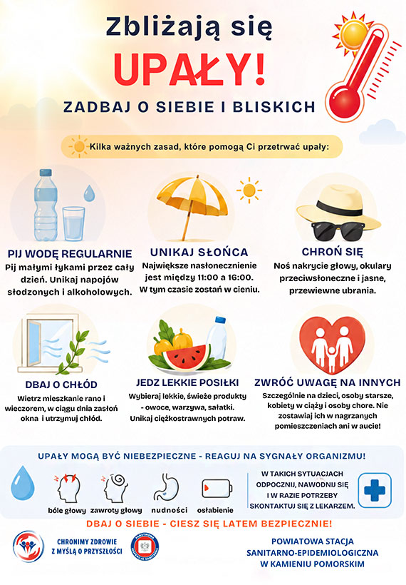 Bezpiecznie w czasie upa��w