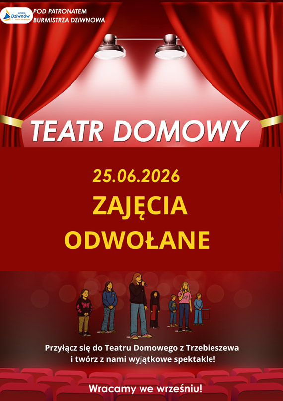 Zaj�cia Teatru Domowego odwo�ane