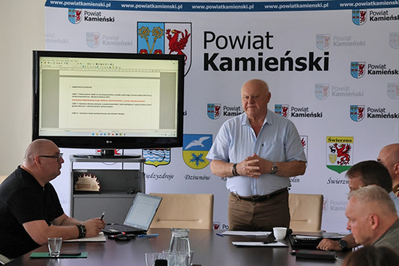 Posiedzenie Komisji Bezpiecze�stwa Powiatu Kamie�skiego