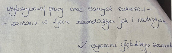 S�owa uznania s� dla nas najwi�ksz� motywacj�