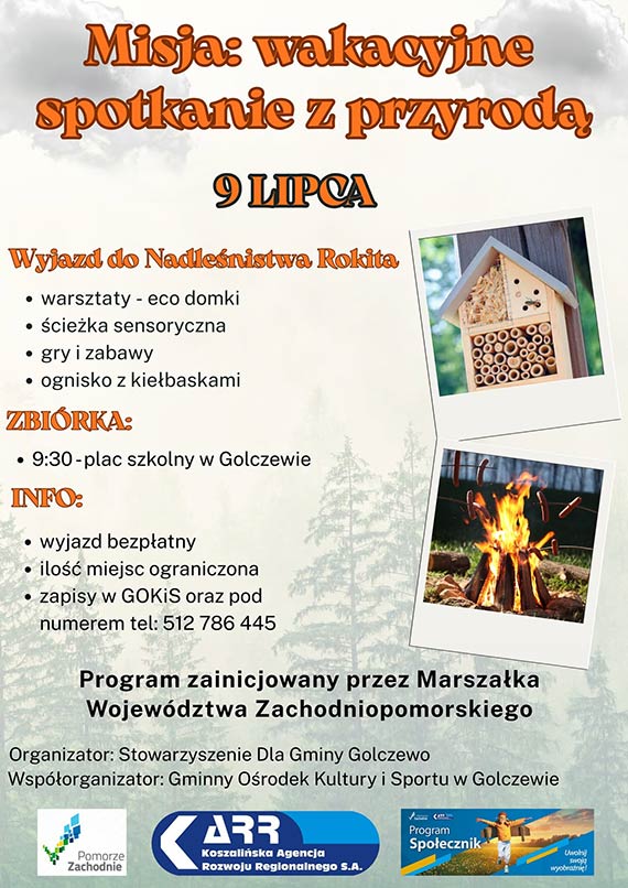 Misja: wakacyjne spotkanie z przyrod� - wyjazd z GOKiS do Nadle�nictwa Rokita