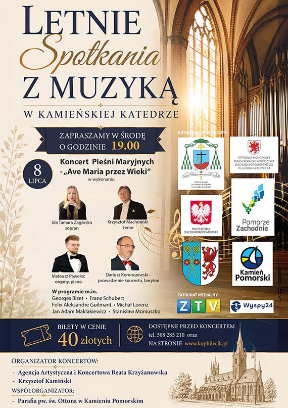 Letnie spotkania z muzyką w Kamieńskiej Katedrze – rusza nowy cykl koncertów