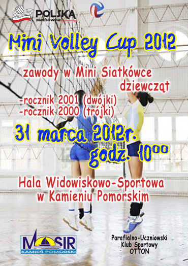 Zawody w mini siatkwce dziewczt Mini Volley Cup 2012