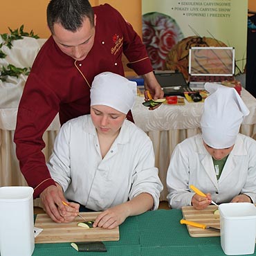 Kamień Pomorski: Robili fantazyjne dekoracje z arbuzów i melonów