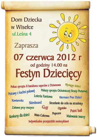 Festyn Dziecicy w Domu Dziecka w Wisece