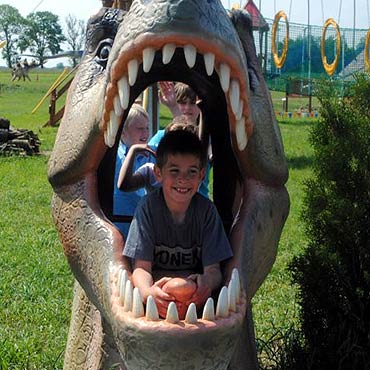 Wrzosowo: Dzieci z domu dziecka wśród dinozaurów