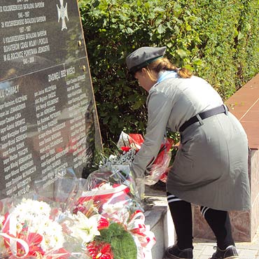 Woliscy Harcerze z yczeniami dla Wojska Polskiego