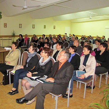 Kamie Pomorski: Rodzice uczniw klas pierwszych z  wizyt w szkole