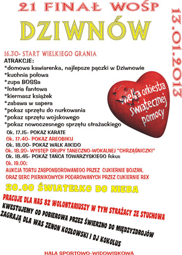W niedzielę Finał WOŚP. Zobacz program imprez w swojej gminie!