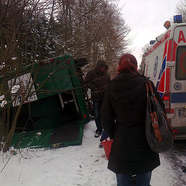 Wypadek busa jadcego do winoujcia