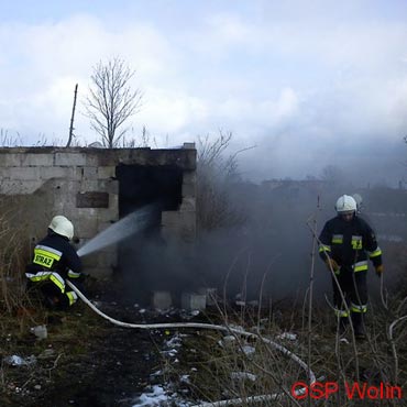 Wolin: W budynku zapaliy si mieci