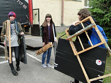 Golczewo: Plener studentów grafiki szczecińskiej Akademii Sztuki