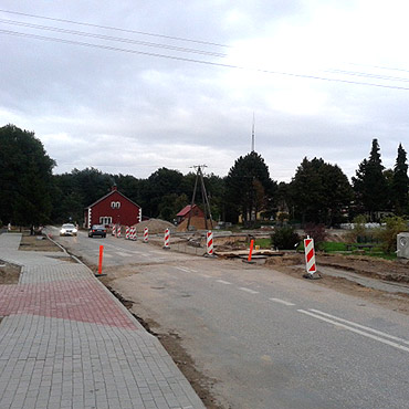 Budowa ronda ma usprawni przejazd przez wierzno